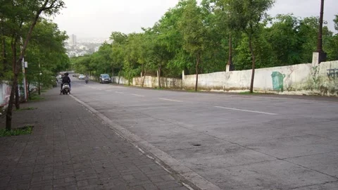 Indian City Low Crowded Road Time Lapse View, INDIAN CITY, 10 Bit 422 Colors Stock Footage 247356512