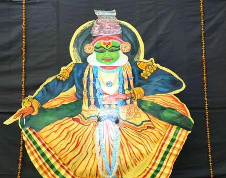 Indian Classical dance poster Stock Photos