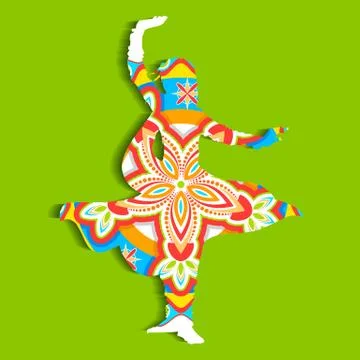 Indian classical Dancer Stock Illustration
