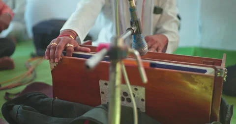 Indian Classical Musical Instruments and Traditional Performance Video stock 321383721