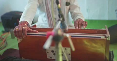 Indian Classical Musical Instruments and Traditional Performance Stock Footage 321383729
