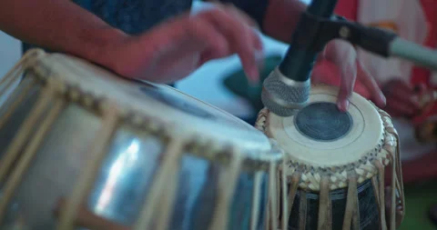 Indian Classical Musical Instruments and Traditional Performance Stock Footage 321383758