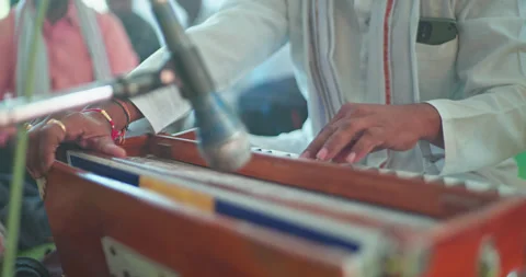 Indian Classical Musical Instruments and Traditional Performance Stock Footage 321383759