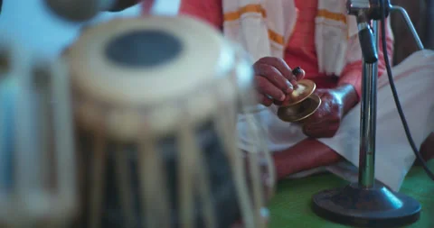 Indian Classical Musical Instruments and Traditional Performance Stock Footage 321383864
