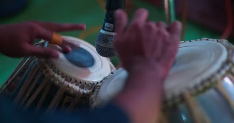 Indian Classical Musical Instruments and Traditional Performance Stock Footage 321384102