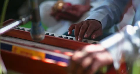 Indian Classical Musical Instruments and Traditional Performance Stock Footage 321384146