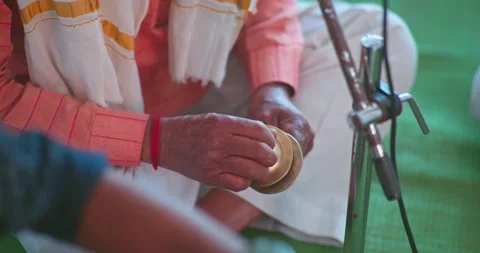 Indian Classical Musical Instruments and Traditional Performance Stock Footage 321384149