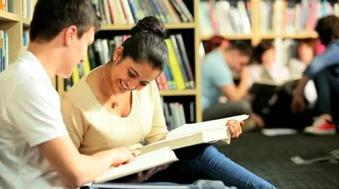 Indian classmates studying knowledge in college  Stock Footage 10895891