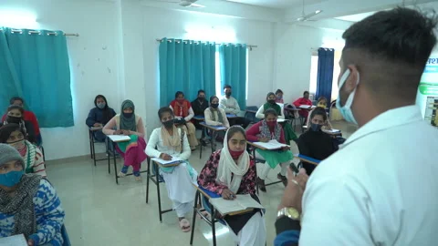 Indian classroom for training for Indian... | Stock Video | Pond5