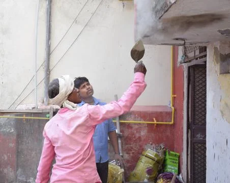 Indian Construction Worker Stock Photos