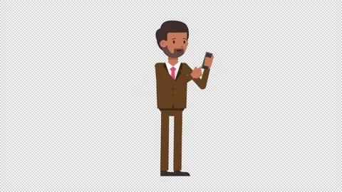 Indian Corporate Man Using Phone Happy Stock Footage 205069887