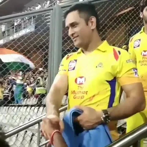 Indian cricketer MS Dhoni with his daugh... | Stock Video | Pond5