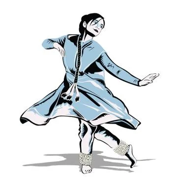 Indian dancer Stock-Illustration