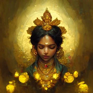 An Indian deity Stock Illustration