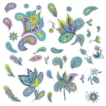 Indian Design Elements Stockillustratie