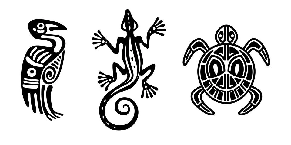 Indian design elements Foto stock