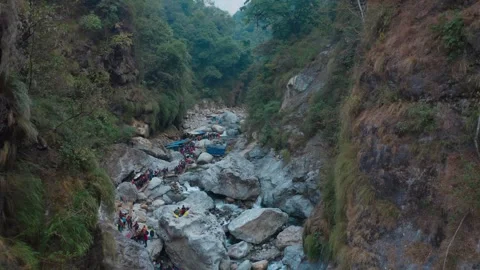 Indian Devotees in queue on Mahashivaratri Stock Footage 252145516
