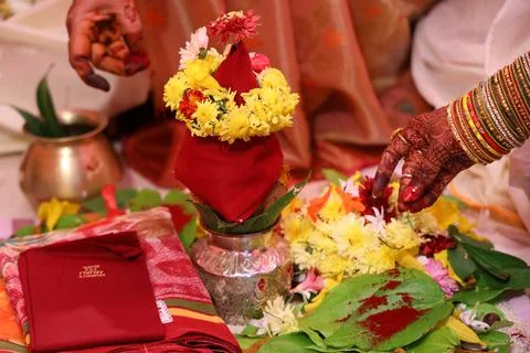 Indian devotional time Stock Photos