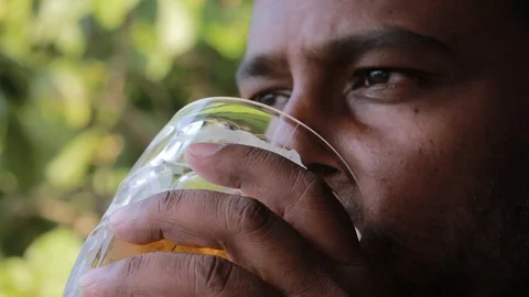 Indian Drinking Beer Video stock 123084377