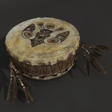 Indian Drum 3D Model