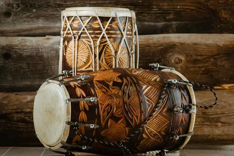 Indian drums dholak Stock Photos