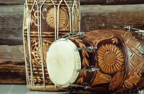 Indian drums dholak Stock Photos