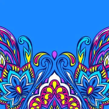 Indian ethnic background pattern. Stock Illustration