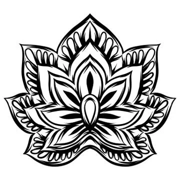 Indian ethnic decorative element. Illustration