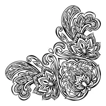 Indian ethnic decorative element. Stock Illustration