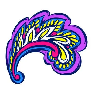 Indian ethnic decorative element. Stock Illustration