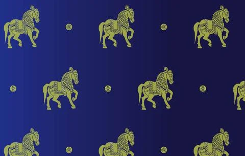 Indian ethnic sari design which is originated in india Stock Illustration