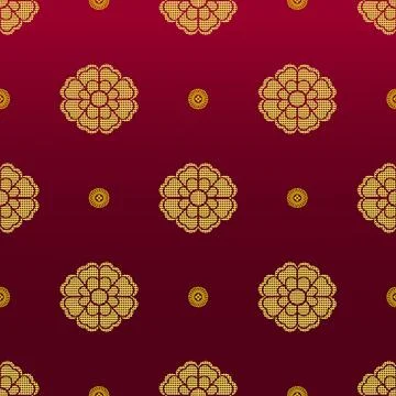 Indian ethnic sari design which is originated in india Stock Illustration