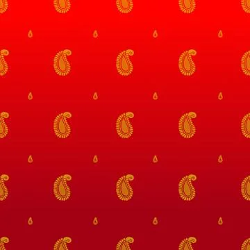 Indian ethnic sari design which is originated in india Stock Illustration