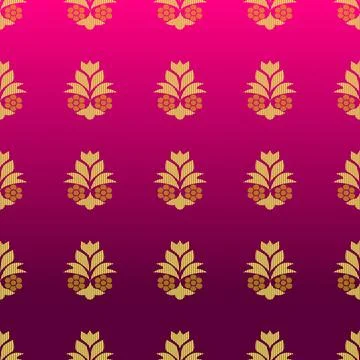 Indian ethnic sari design which is originated in india Stock Illustration