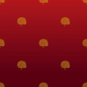 Indian ethnic sari design which is originated in india Stock Illustration
