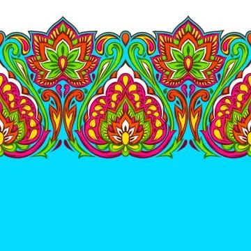 Indian ethnic seamless pattern. イラスト素材