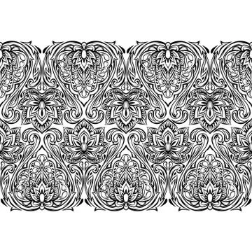 Indian ethnic seamless pattern. 스톡 일러스트