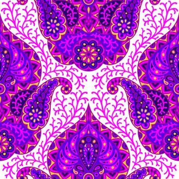 Indian ethnic seamless pattern. Stock Illustration