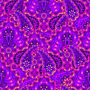 Indian ethnic seamless pattern. Stock Illustration