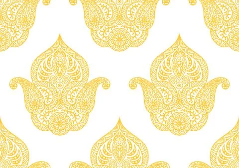 Indian ethnic seamless pattern. Stock Illustration