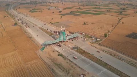 Indian Expressway Toll Gate Stock Footage 152890846