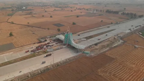Indian Expressway Toll Gate Stock Footage 152890847