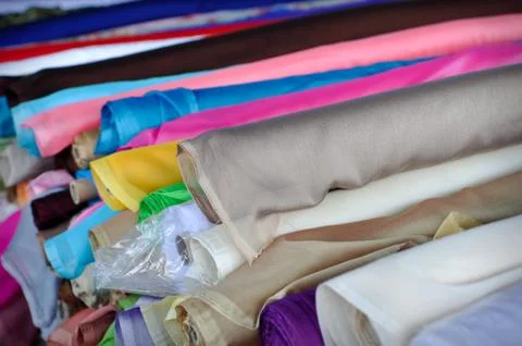 Indian fabrics Stock Photos