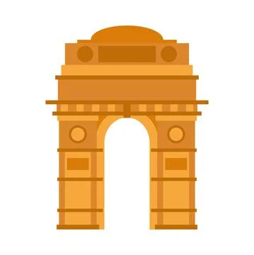 Indian famous gate Stock Illustration