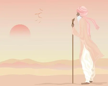 Indian farmer Stock Illustration