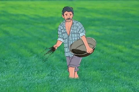 Indian Farmer Illustrazione stock