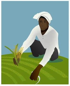 Indian farmer vector design Stock Illustration