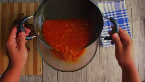 Indian fish curry Stock Footage 288414623
