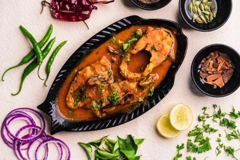 Indian Fish curry Stock Photos