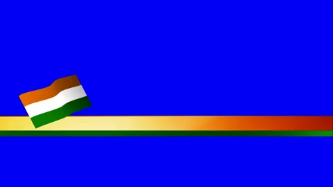 Indian flag  for 15 August independence day celebrations Video stock 131985352